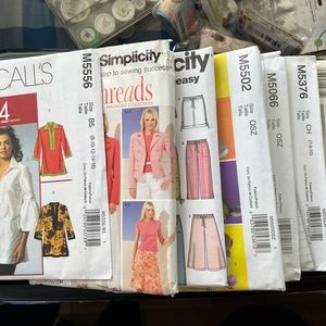 McCalls and Simplicity Patterns